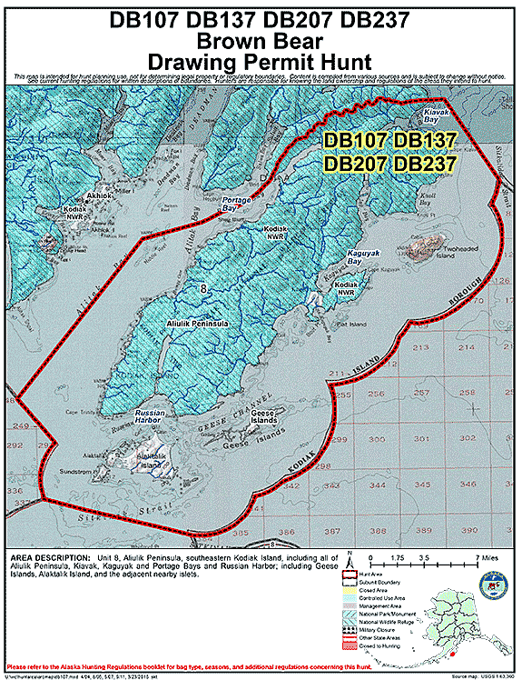 Map of brbear hunt number db107