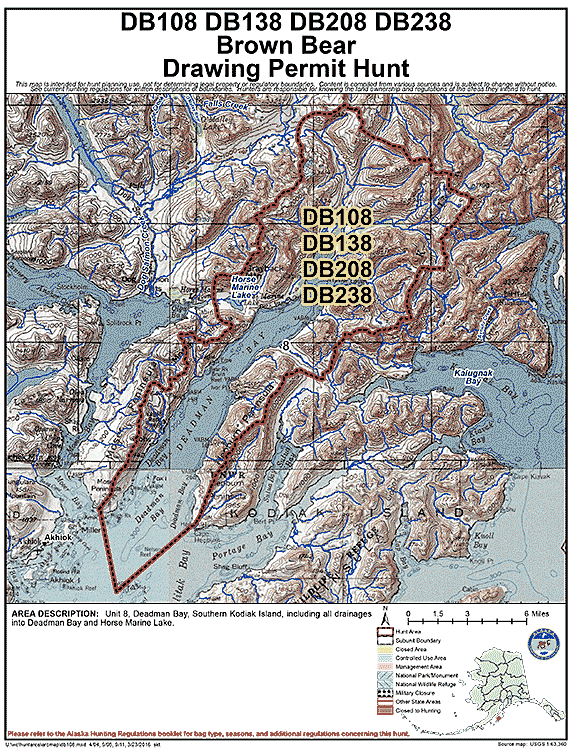 Map of brbear hunt number db108