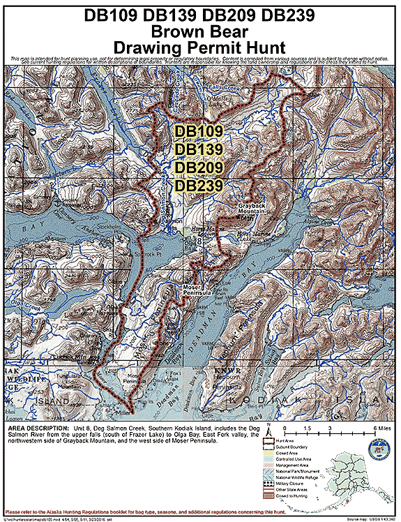 Map of brbear hunt number db109