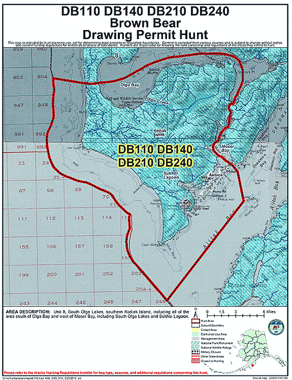 Map of brbear hunt number db110