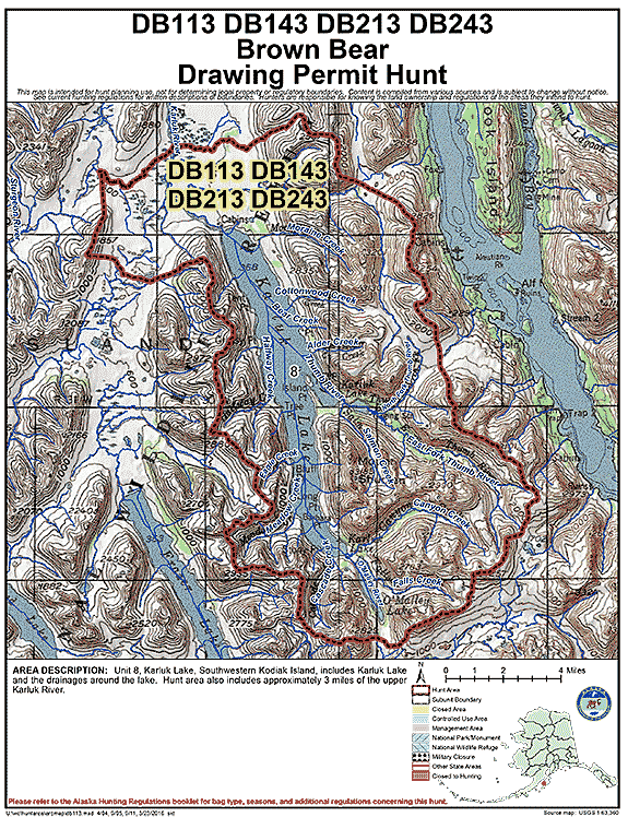 Map of  hunt number db113