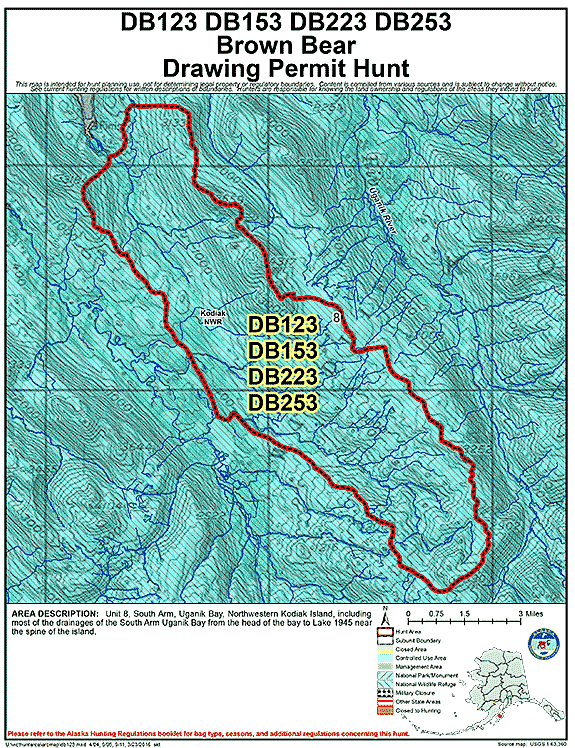 Map of brbear hunt number db123