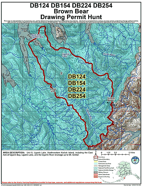 Map of brbear hunt number db124