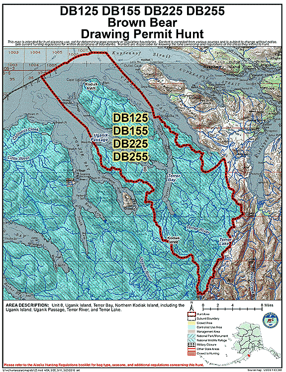 Map of brbear hunt number db125