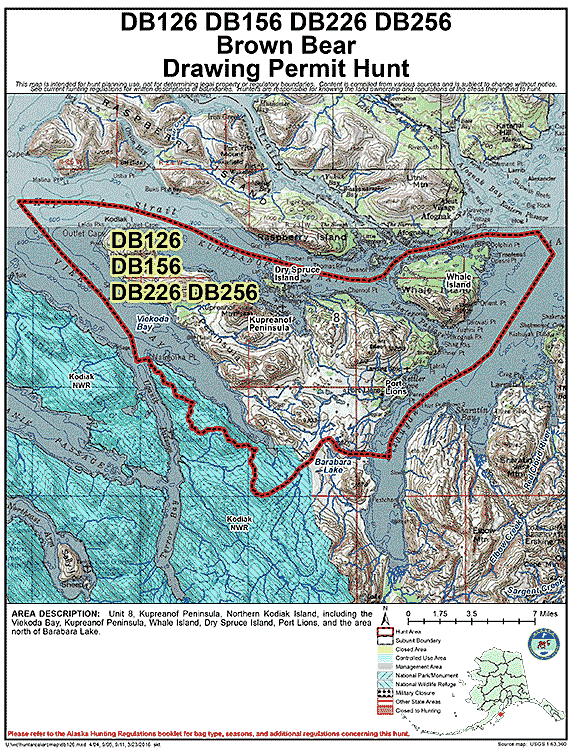 Map of brbear hunt number db126