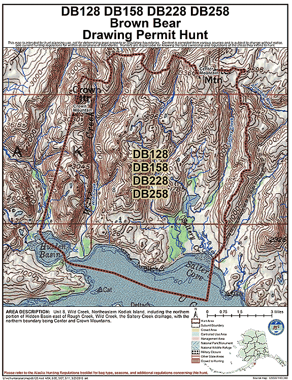 Map of brbear hunt number db128