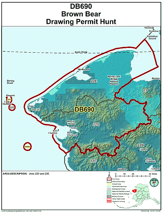 Map of brbear hunt number db690