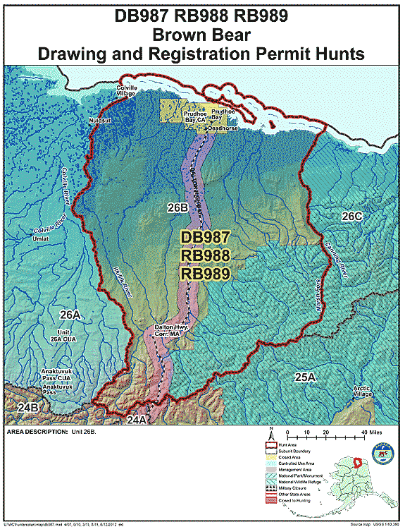 Map of brbear hunt number db987