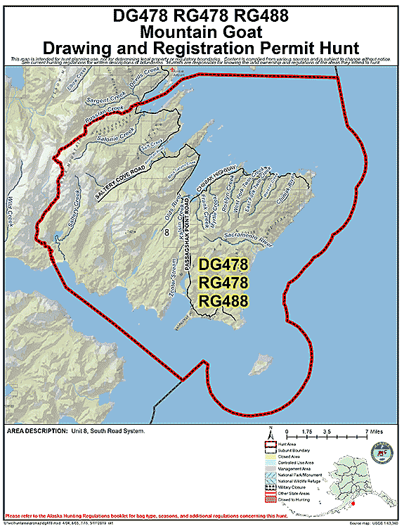 Kodiak Goat Hunting - Area 478, Alaska Department of Fish and Game