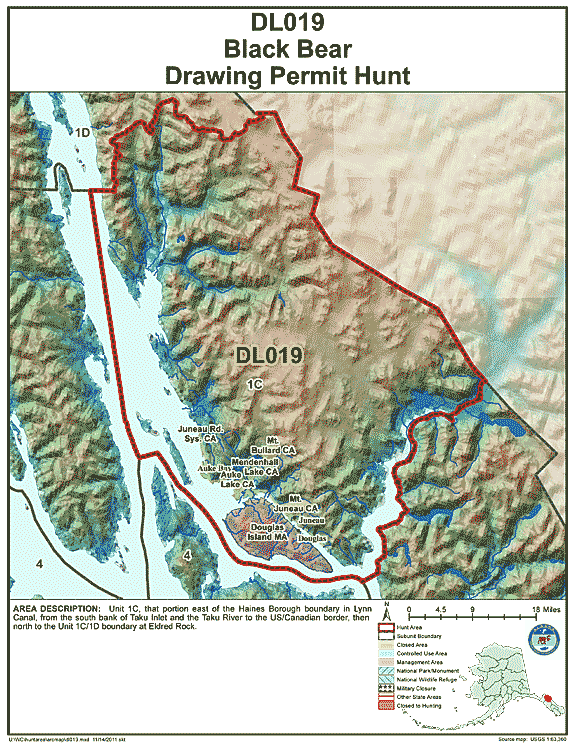 Map of dl019, Alaska Department of Fish and Game