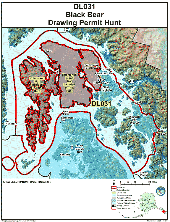 Map of blbear hunt number dl031