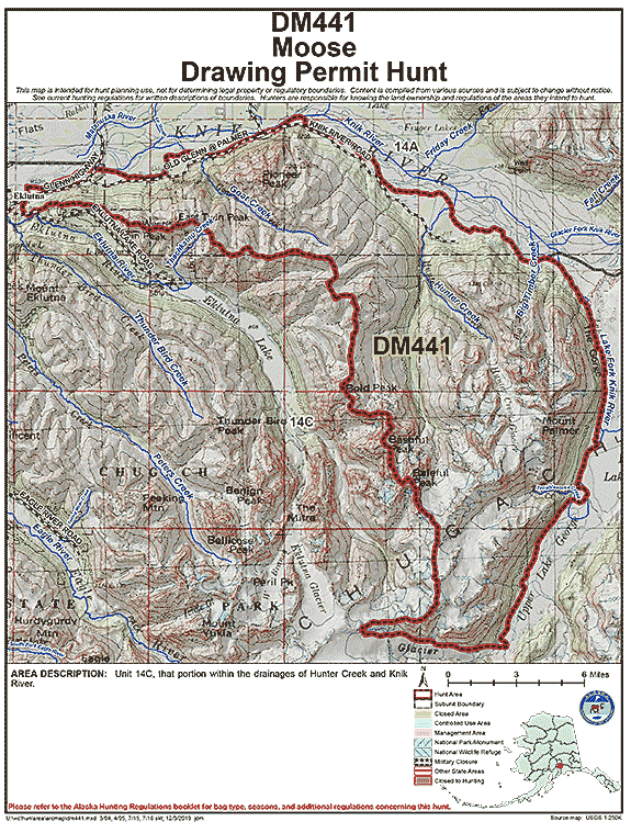 Map of  hunt number dm441