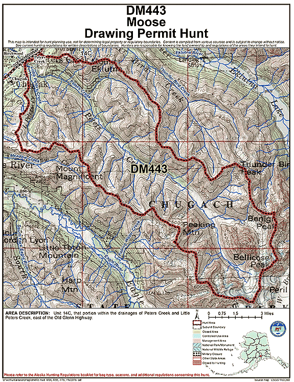 Map of  hunt number dm443