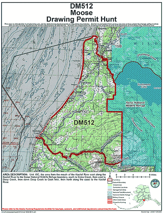 Map of  hunt number dm512