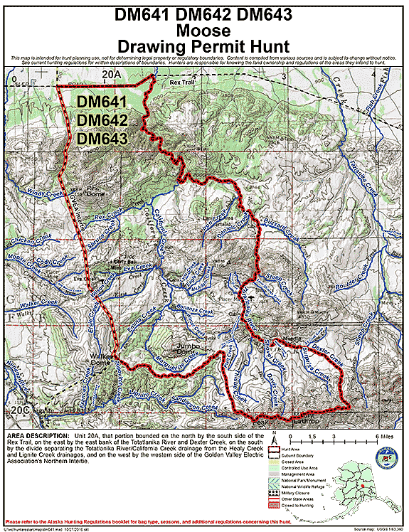 Map of  hunt number dm641