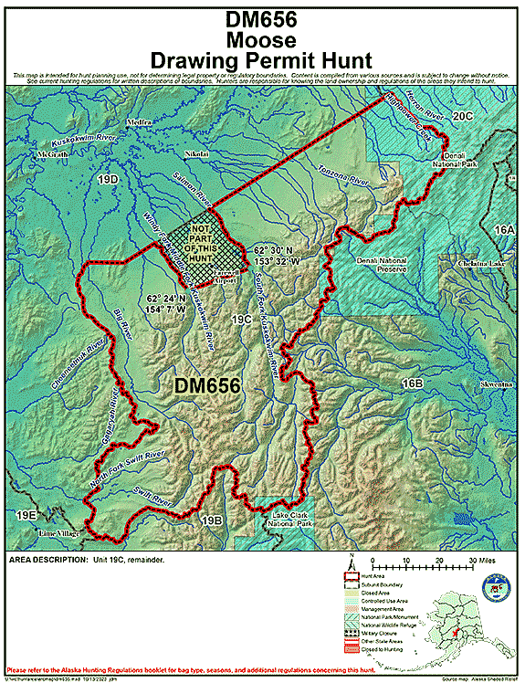 Map of  hunt number dm656