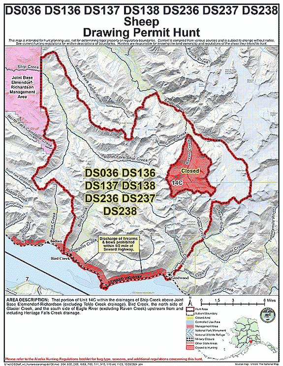 Map of  hunt number ds136