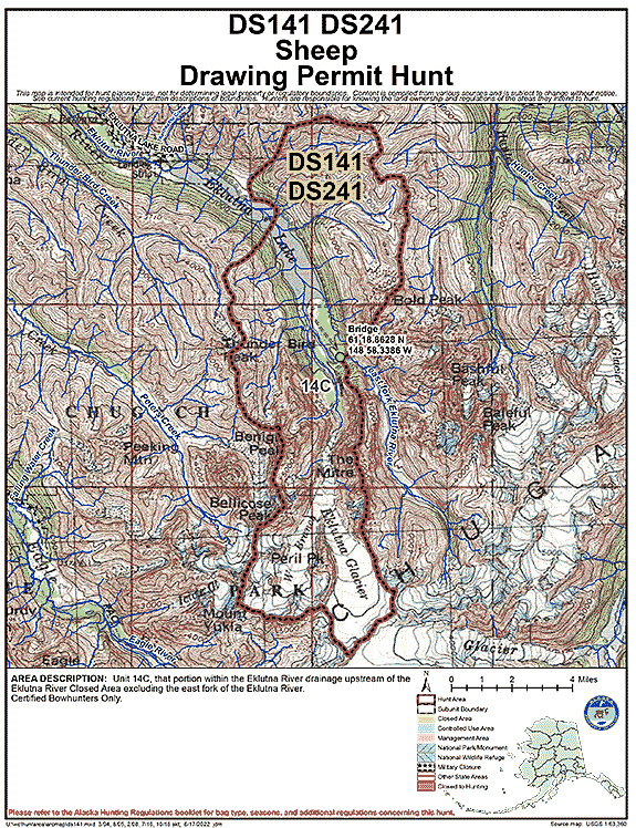 Map of  hunt number ds141