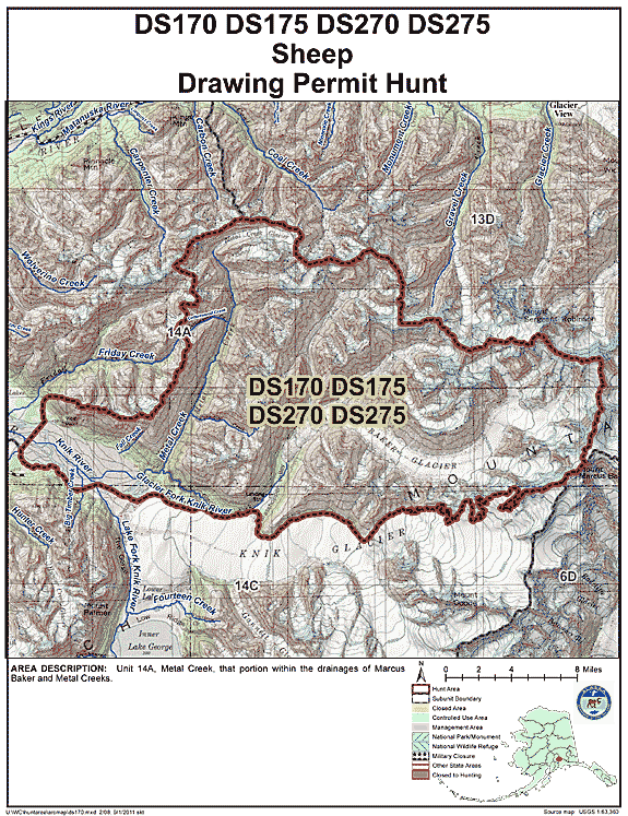 Map of  hunt number ds170