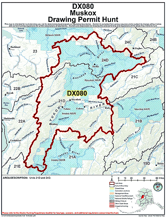 Map of  hunt number dx080