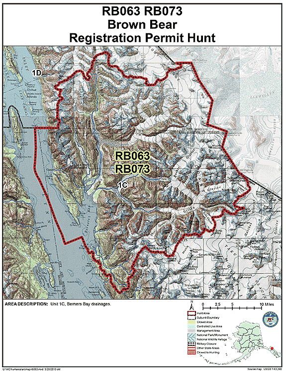 Map of  hunt number rb063