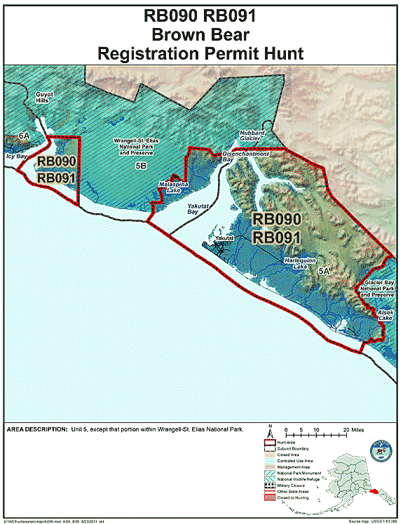 Map of  hunt number rb090