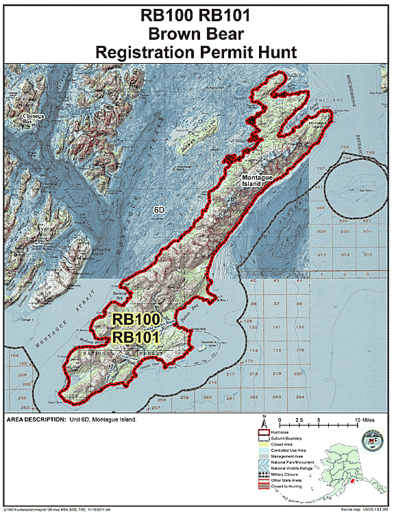 Map of  hunt number rb100