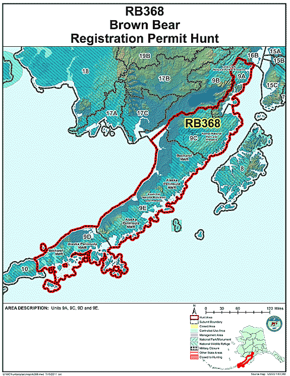 Map of brbear hunt number rb368