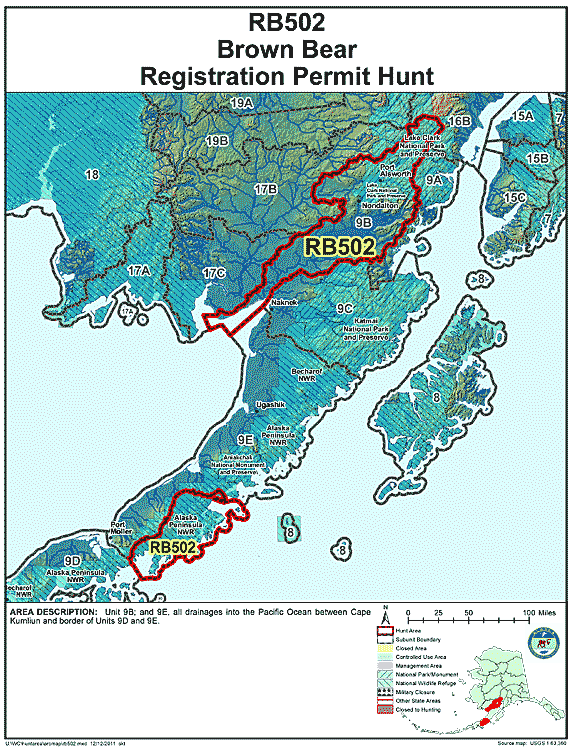 Map of brbear hunt number rb502