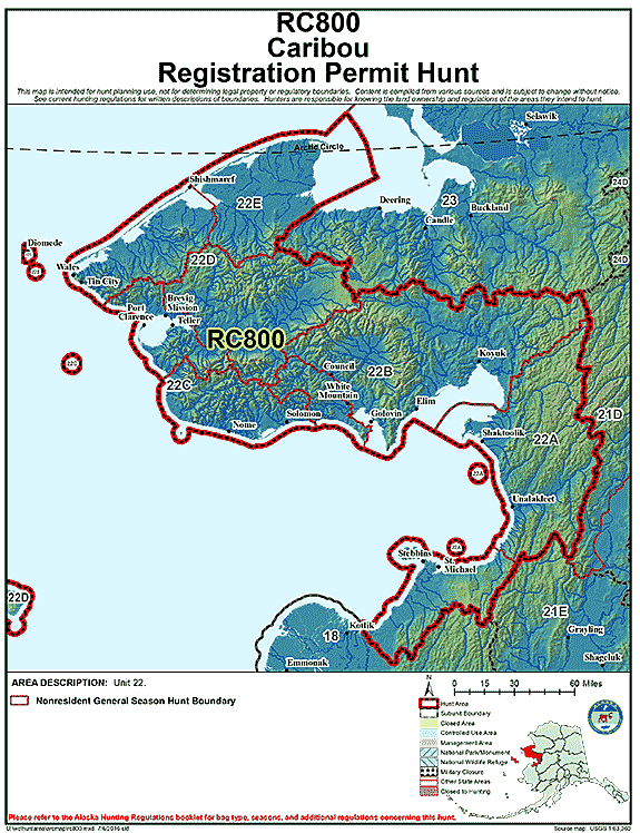 Map of  hunt number rc800