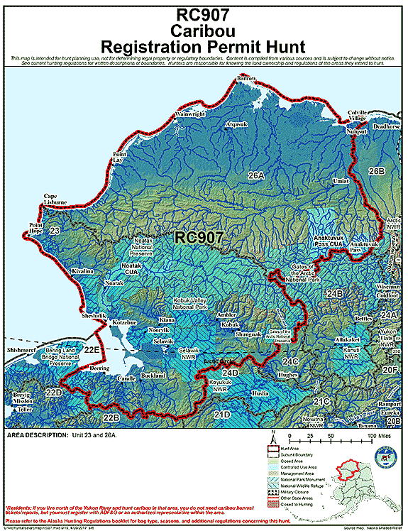 Map of  hunt number rc907