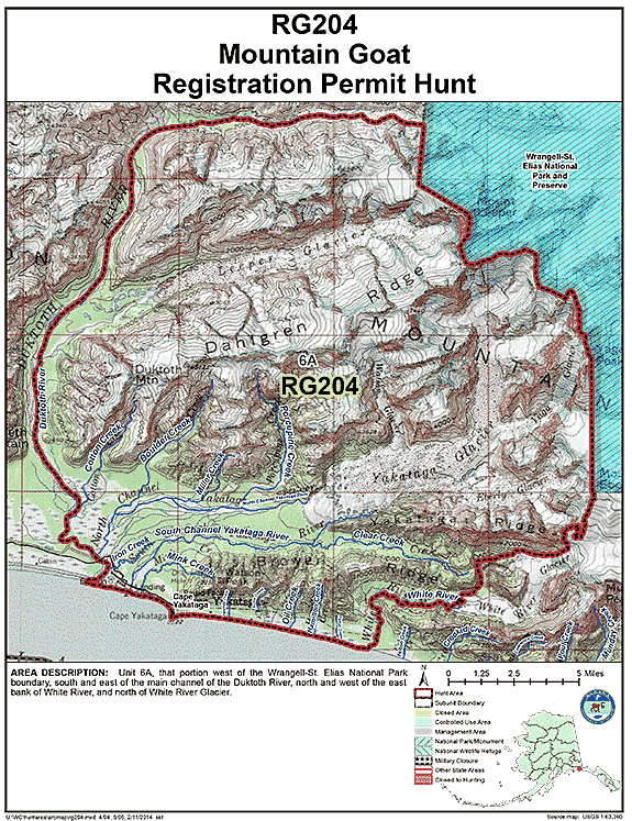 Map of  hunt number rg204