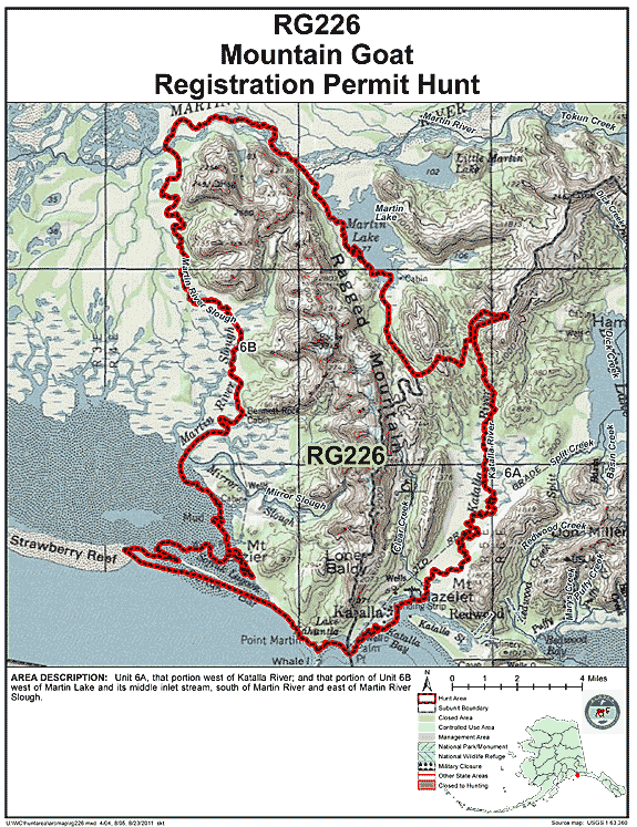 Map of  hunt number rg226