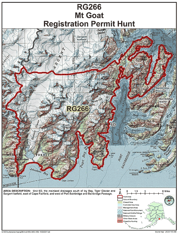 Map of goat hunt number rg266