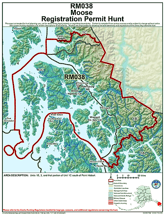 Map of  hunt number rm038