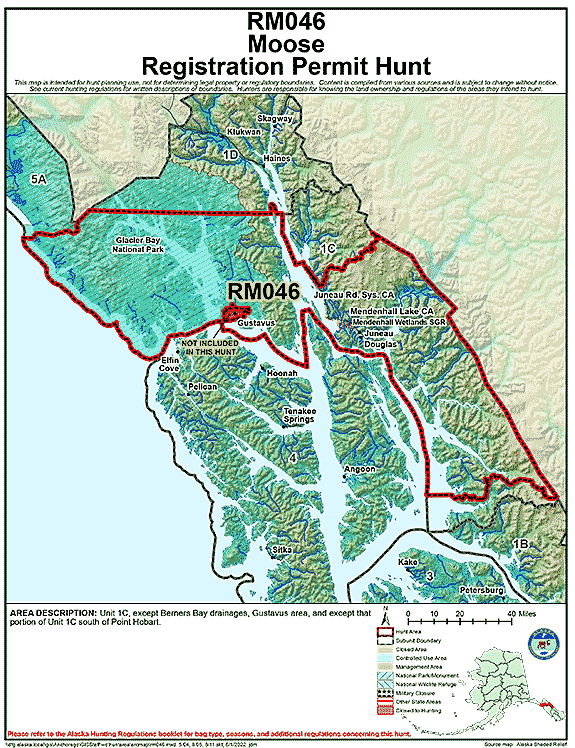 Map of  hunt number rm046