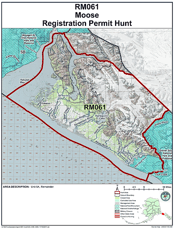 Map of  hunt number rm061