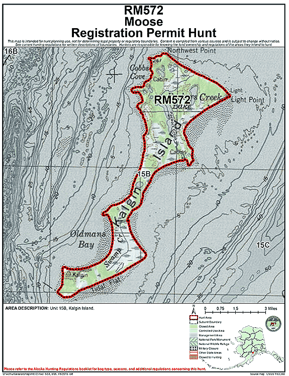 Map of  hunt number rm572