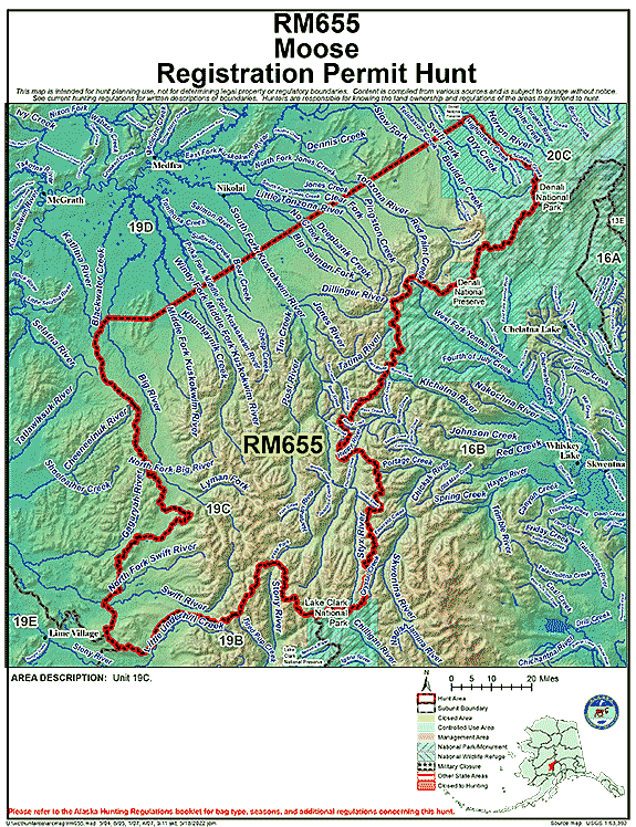 Map of  hunt number rm655