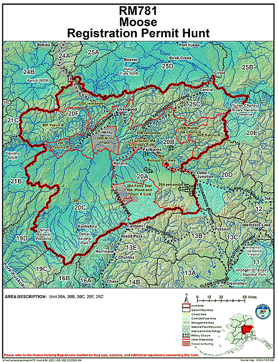 Map of moose hunt number rm781
