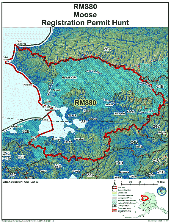 Map of  hunt number rm880