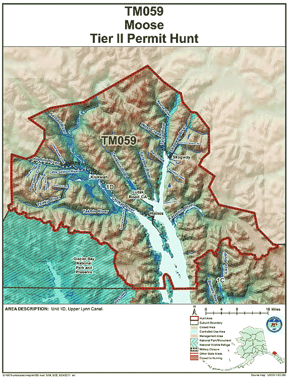 Map of  hunt number tm059