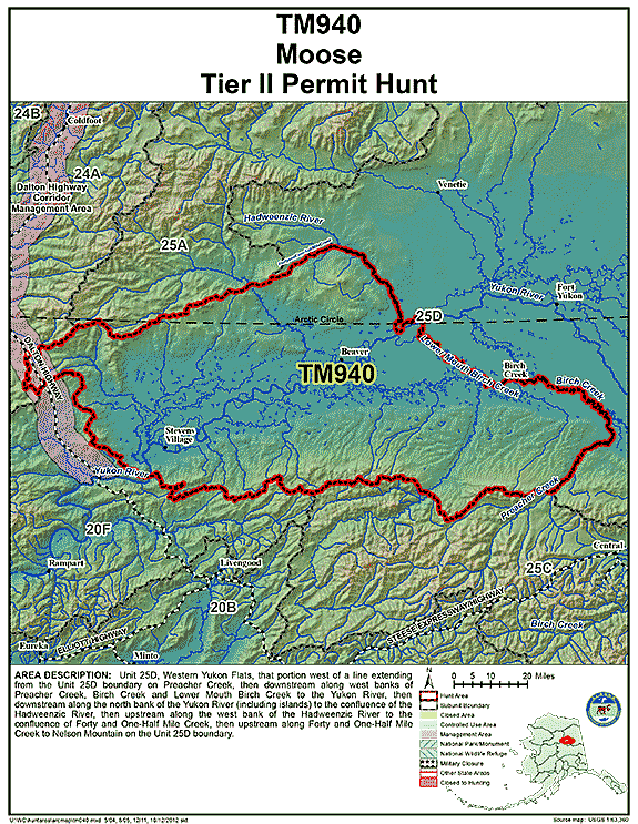 Map of  hunt number tm940