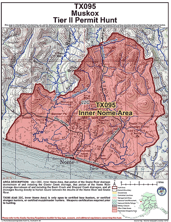 Map of  hunt number tx095