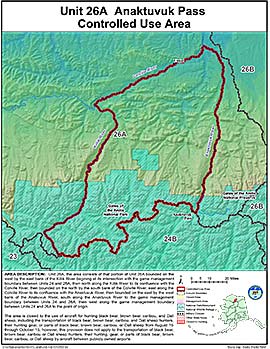 Map of Anaktuvuk Pass Controlled Use Area