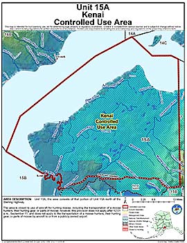 Map of Kenai Controlled Use Area