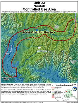 Map of Noatak Controlled Use Area