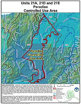 Map of Paradise Controlled Use Area