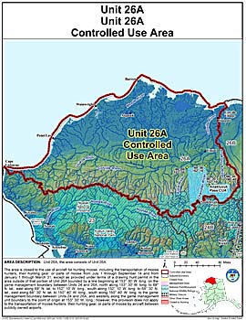 Map of Unit 26(A) Controlled Use Area