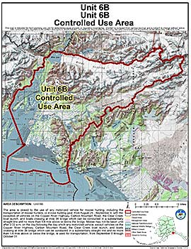 Map of Unit 6(B) Controlled Use Area